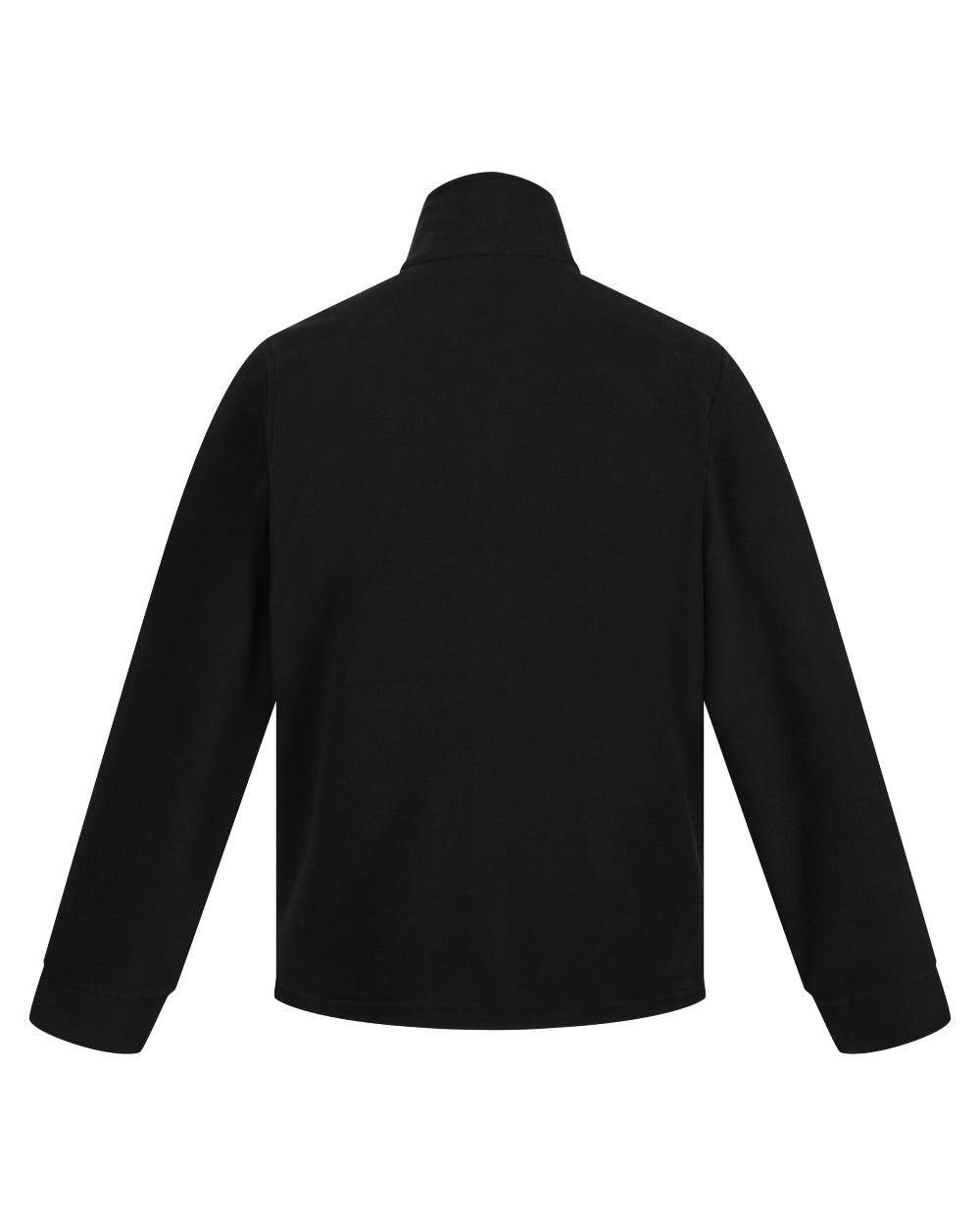 Black coloured Regatta Mens Classic Full Zip Fleece on white background