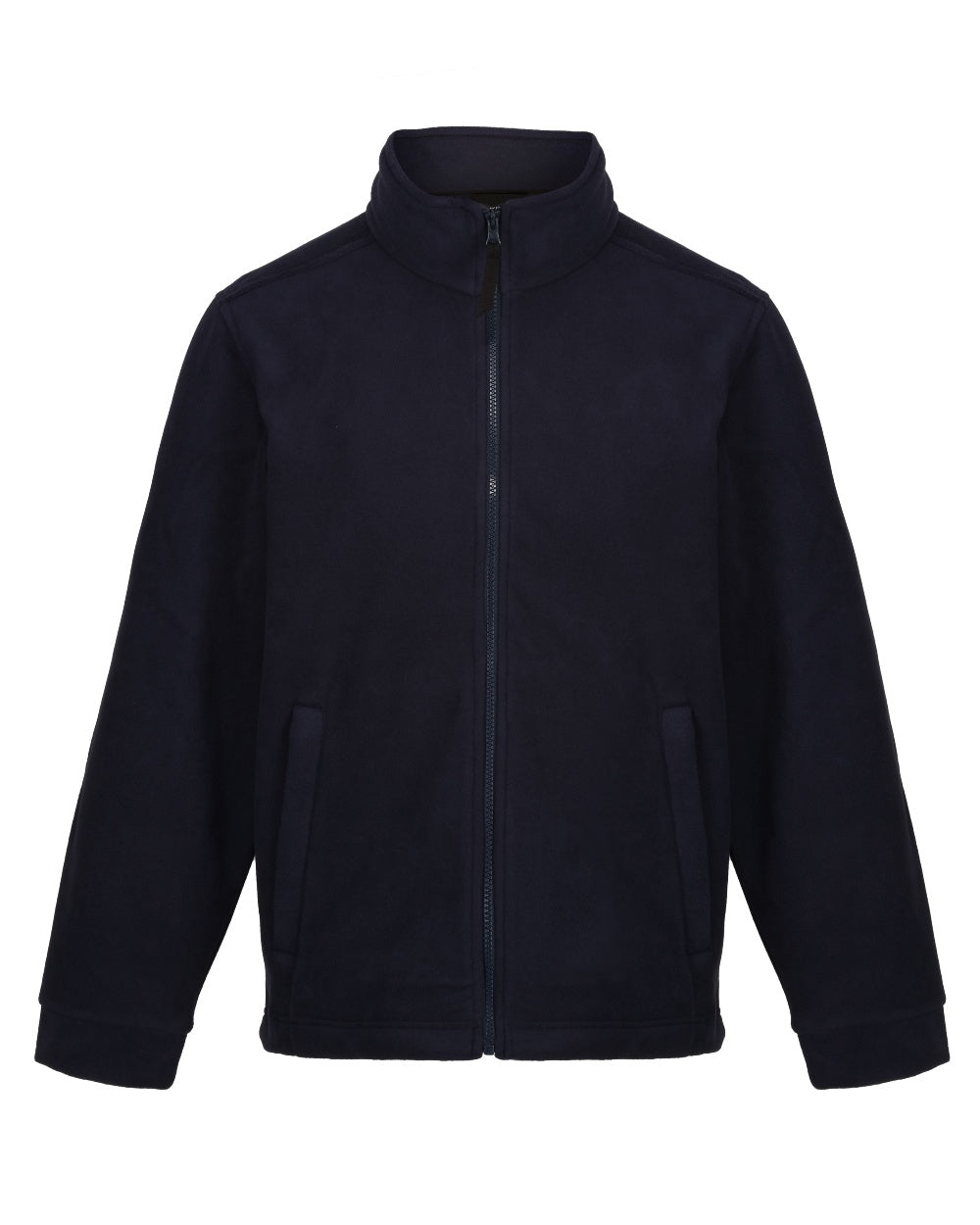 Navy coloured Regatta Mens Classic Full Zip Fleece on white background