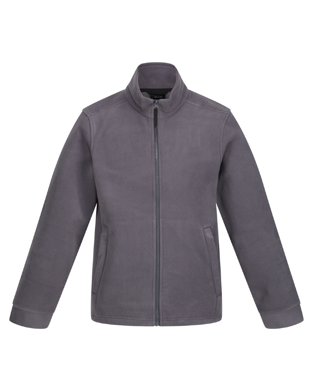 Seal Grey coloured Regatta Mens Classic Full Zip Fleece on white background