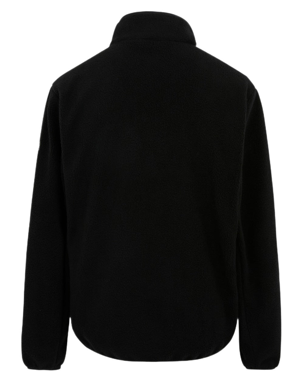 Black Coloured Regatta Mens Elnut Full Zip Fleece Jacket on white background