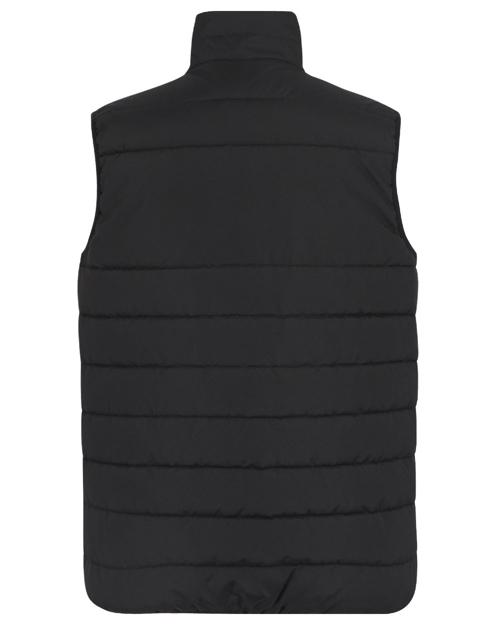 Black coloured Regatta Mens Essential Thermal Bodywarmer on white background