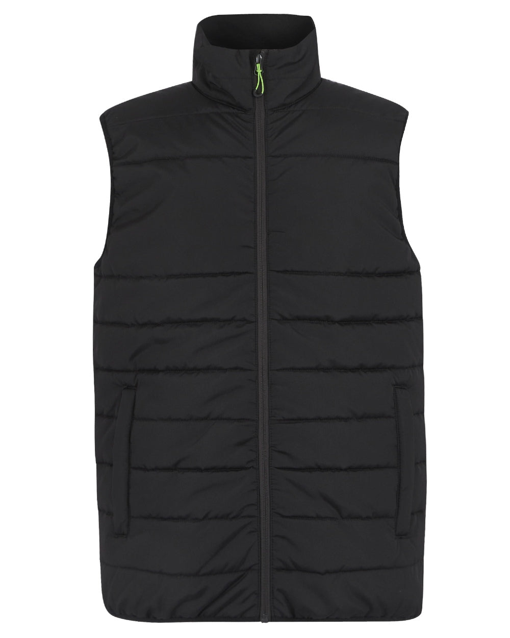 Black coloured Regatta Mens Essential Thermal Bodywarmer on white background