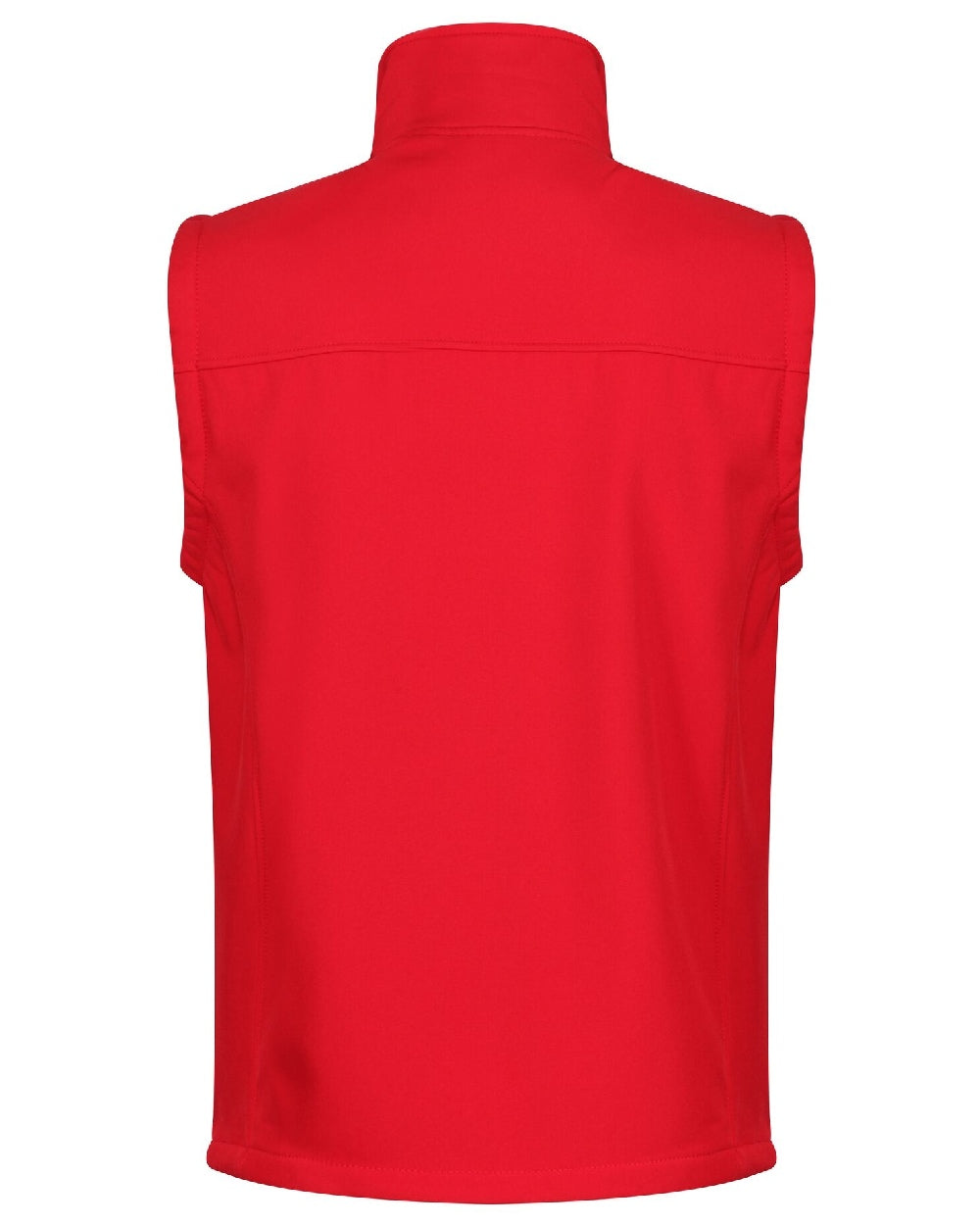 Classic Red coloured Regatta Mens Flux Softshell Bodywarmer on white background