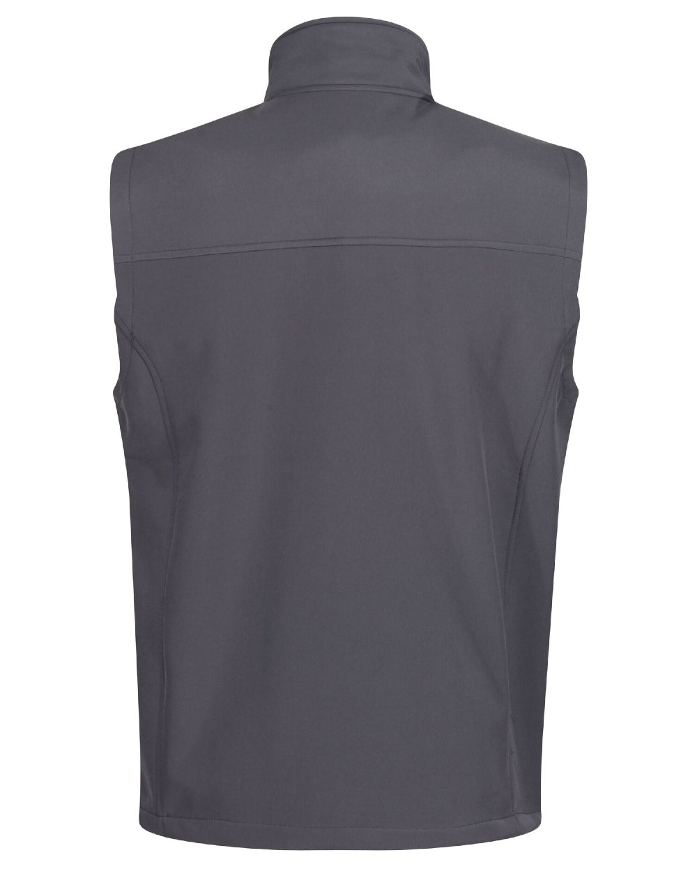 Seal Grey coloured Regatta Mens Flux Softshell Bodywarmer on white background