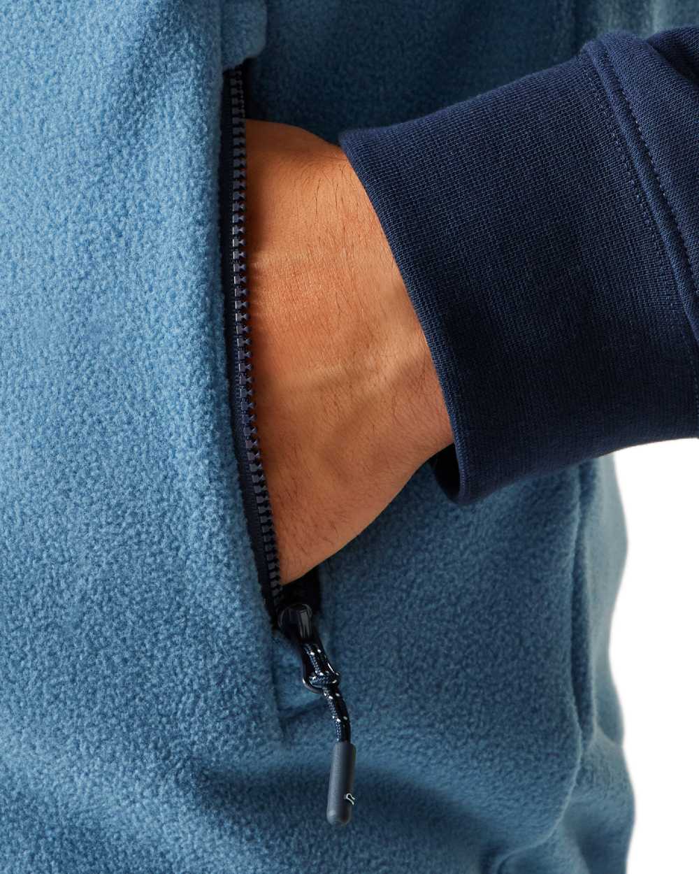 Coronet Blue Navy Coloured Regatta Mens Frankie Fleece Gilet on white background