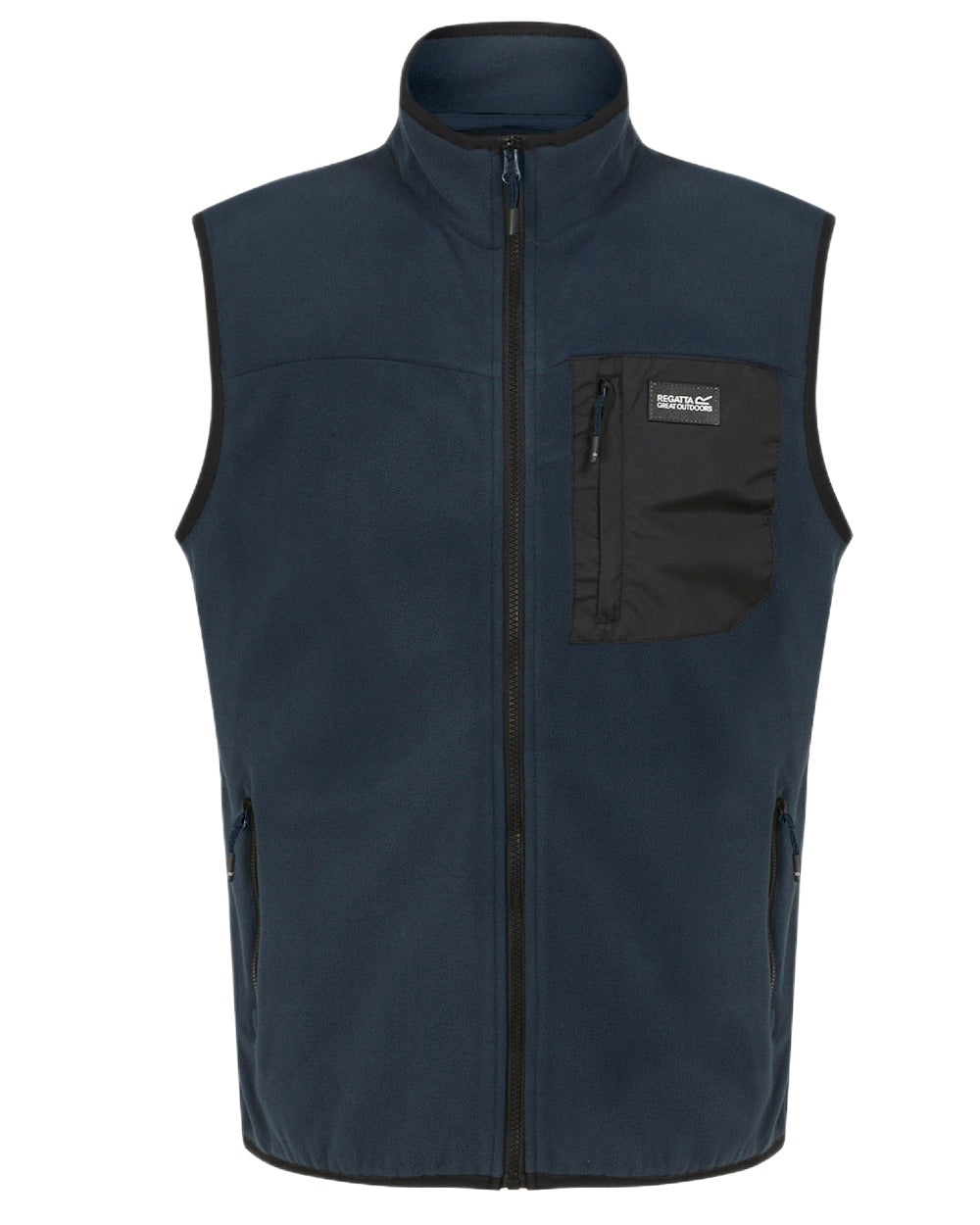 Navy Coloured Regatta Mens Frankie Fleece Gilet on white background
