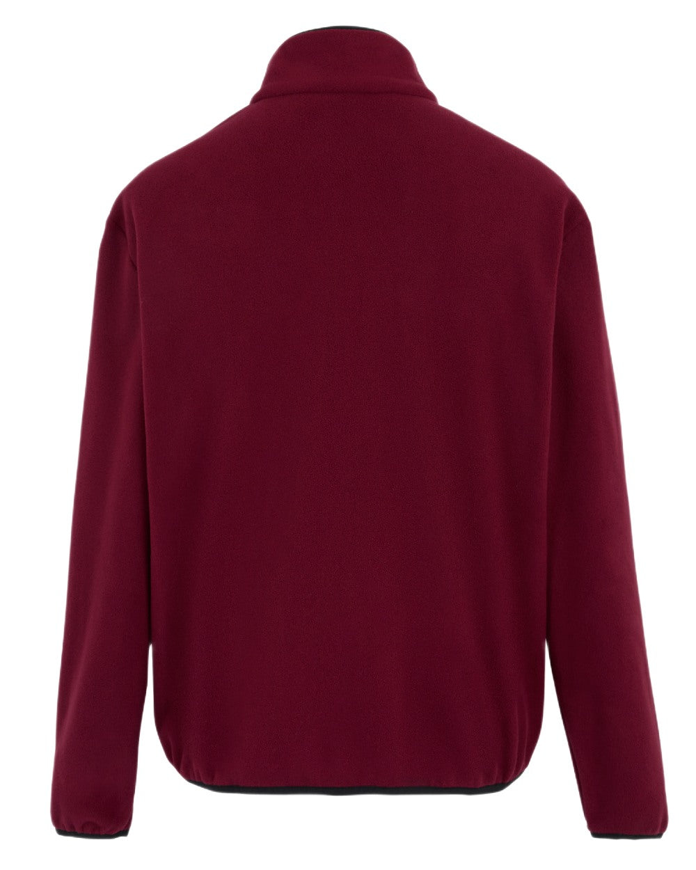 Dark Maroon Coloured Regatta Mens Frankie Full Zip Fleece Jacket on white background