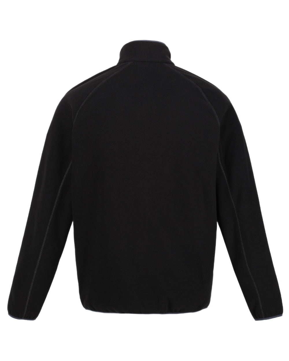 Black Coloured Regatta Mens Hadfield Full Zip Fleece Jacket on white background