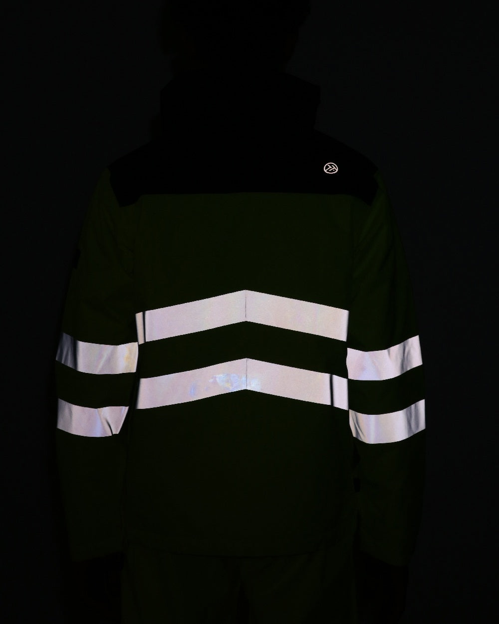 Yellow Grey coloured Regatta Mens Hi-Vis Waterproof Insulated Reflective Overhead Bomber Jacket on white background