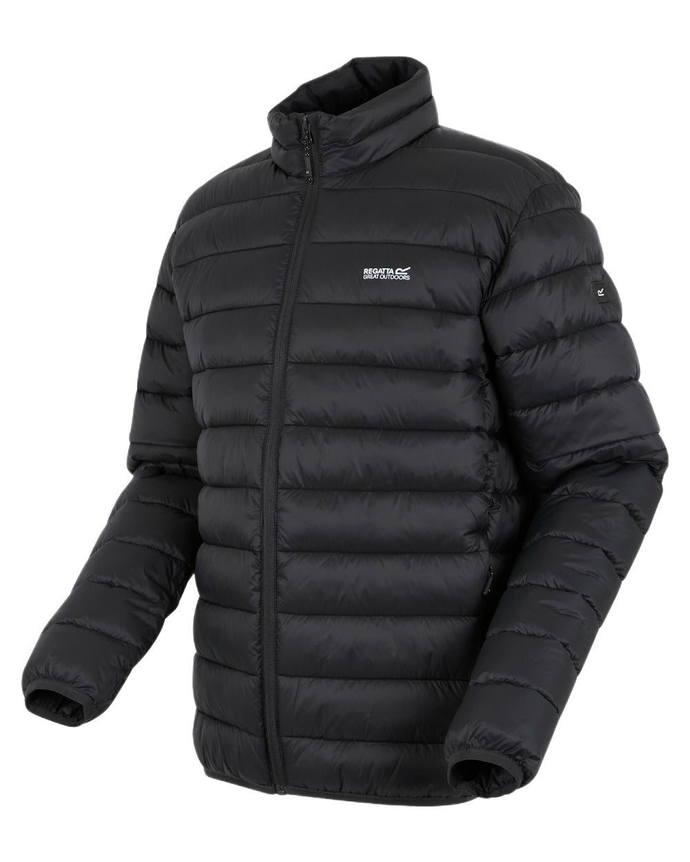 Ash Coloured Regatta Mens Marizion Padded Jacket on white background