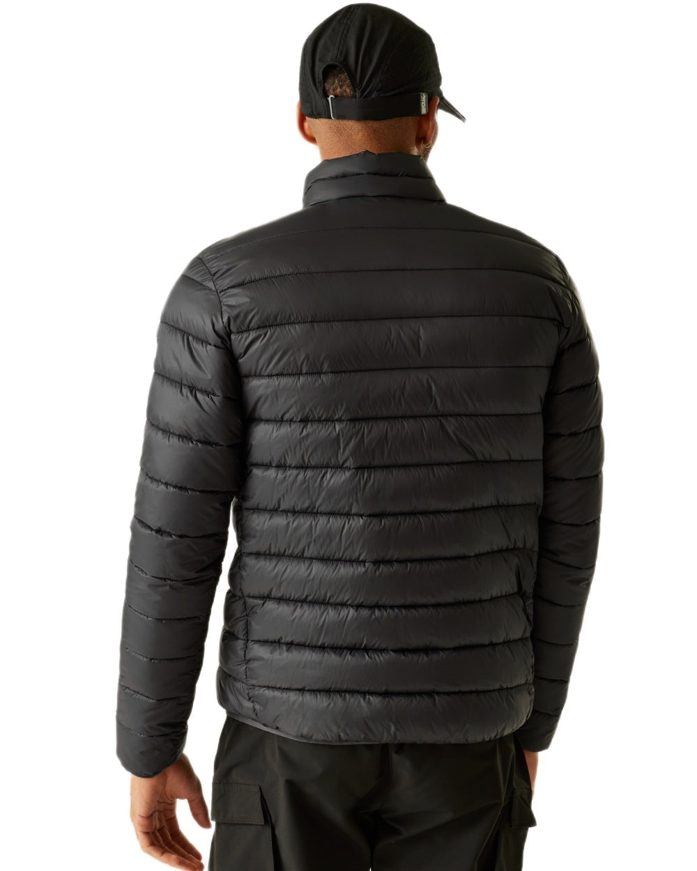 Ash Coloured Regatta Mens Marizion Padded Jacket on white background