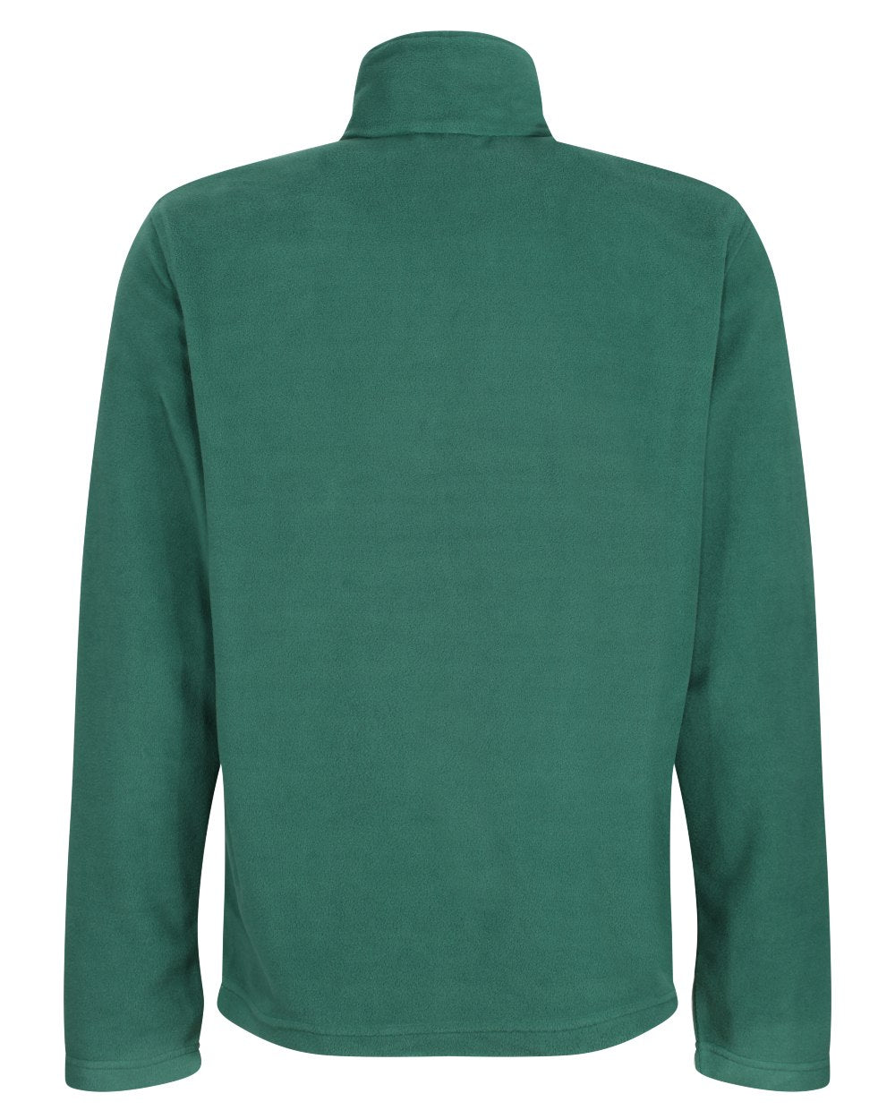 Bottle Green coloured Regatta Mens Micro Zip Neck Fleece on white background