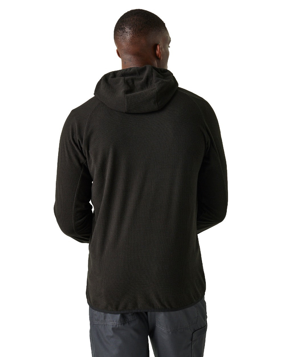 Black Lime Green coloured Regatta Mens Navigate Full-Zip Fleece Jacket on white background