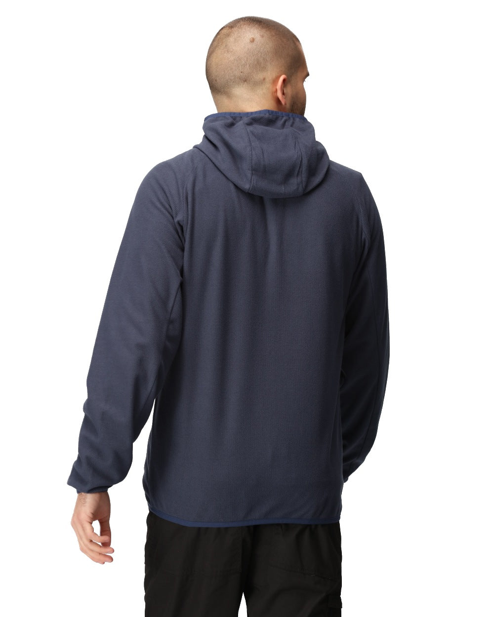 Navy French Blue coloured Regatta Mens Navigate Full-Zip Fleece Jacket on white background