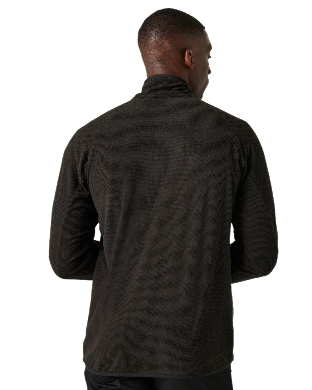 Black Lime Green coloured Regatta Mens Navigate Half-Zip Fleece on white background