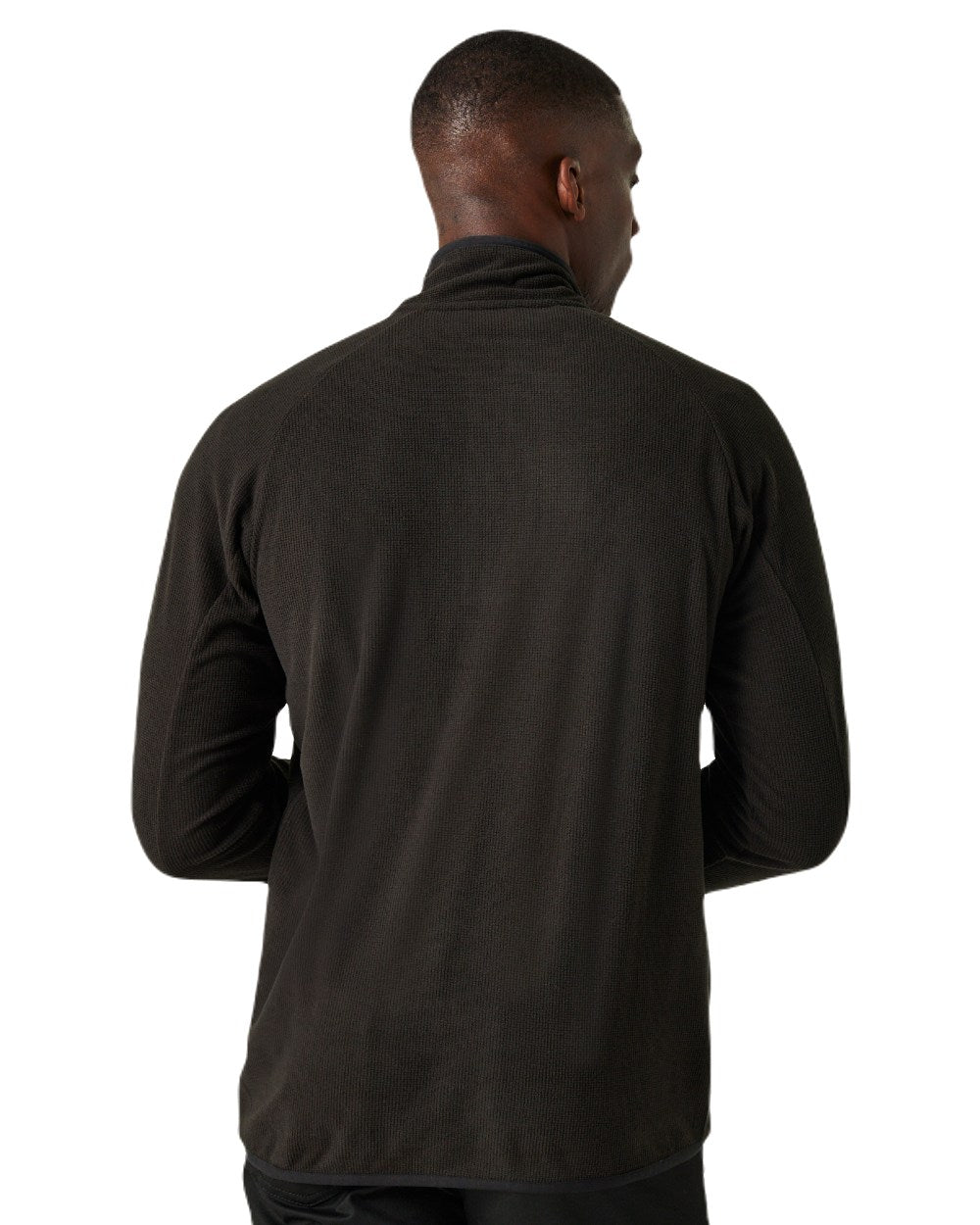 Black Orange Pop coloured Regatta Mens Navigate Half-Zip Fleece on white background