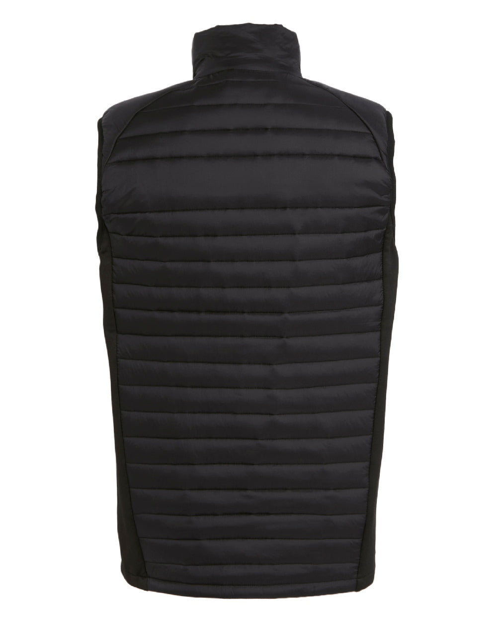 Black Orange Pop coloured Regatta Mens Navigate Hybrid Bodywarmer on white background