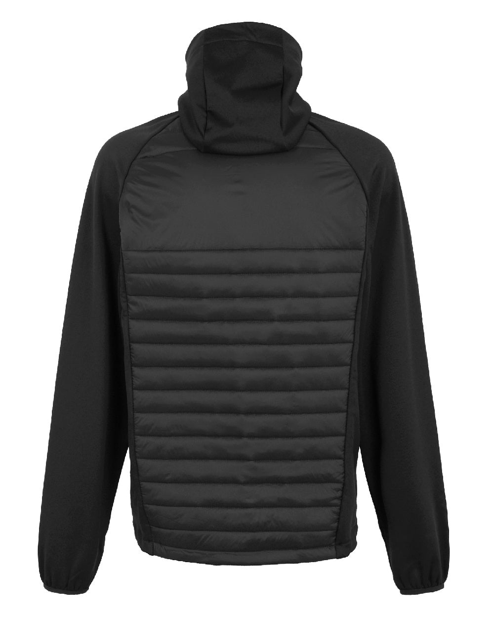 Black New Royal coloured Regatta Mens Navigate Hybrid Jacket on white background