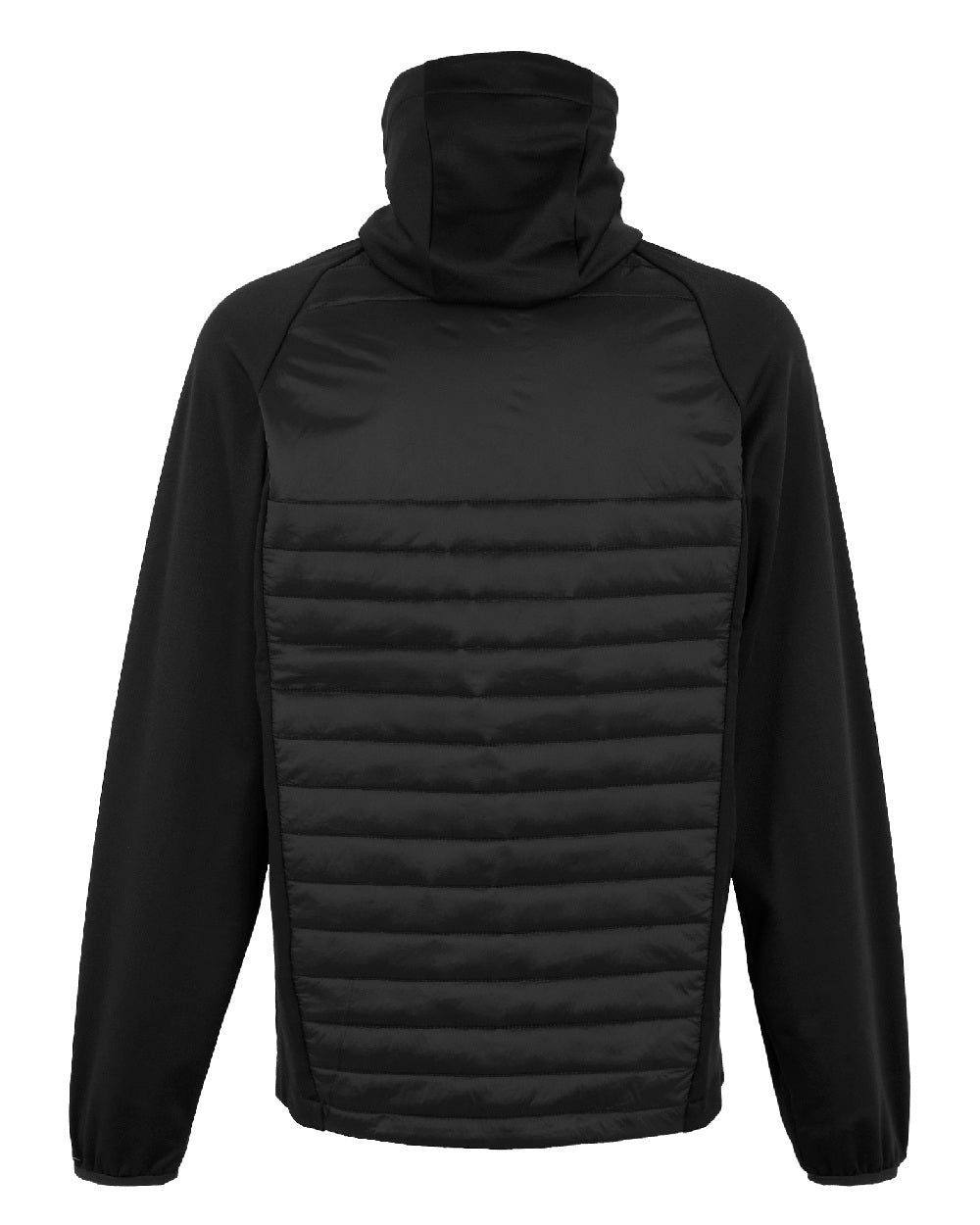 Black Orange Pop coloured Regatta Mens Navigate Hybrid Jacket on white background