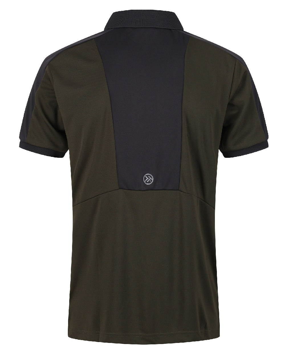 Dark Khaki coloured Regatta Mens Offensive Moisture Wicking Polo Shirt on white background