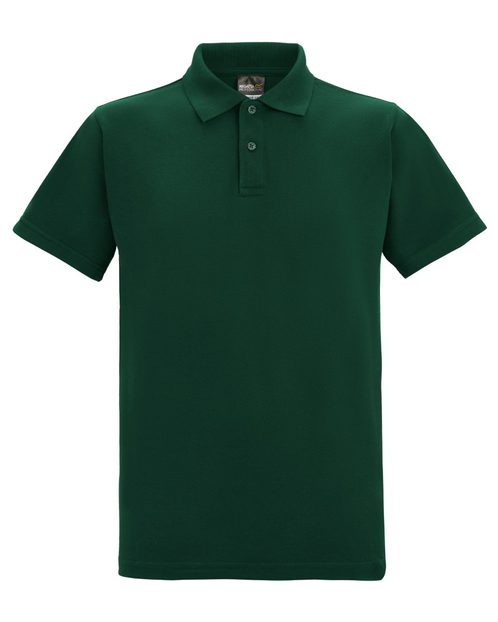 Bottle Green coloured Regatta Mens Pro 50/50 Pique Polo T-Shirt on white background