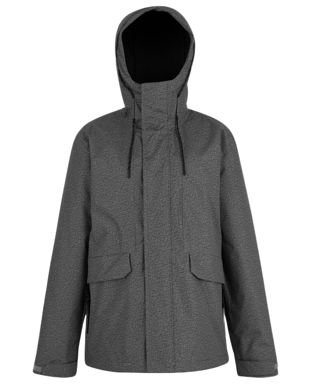 Grey Coloured Regatta Mens Sterlings Waterproof Insulated Jacket on white background