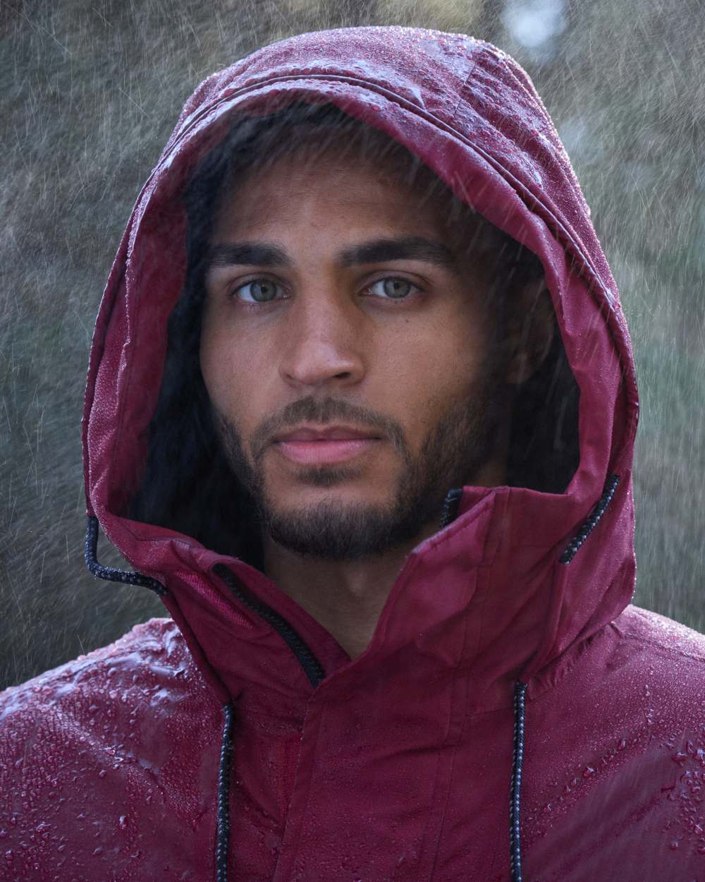 Red Coloured Regatta Mens Sterlings Waterproof Insulated Jacket on outdoor background