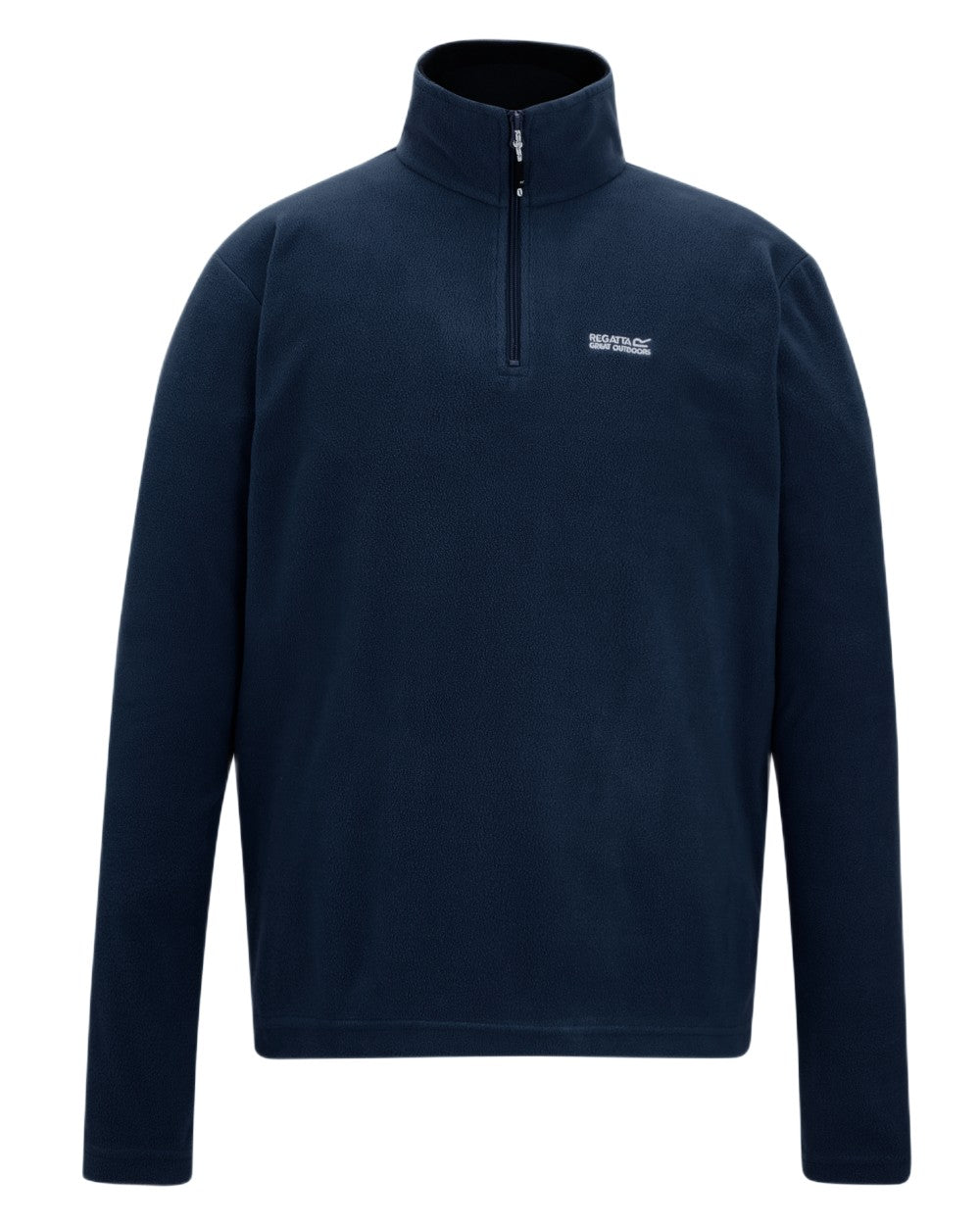 Navy Coloured Regatta Mens Thompson Lightweight Half Zip Fleece on white background