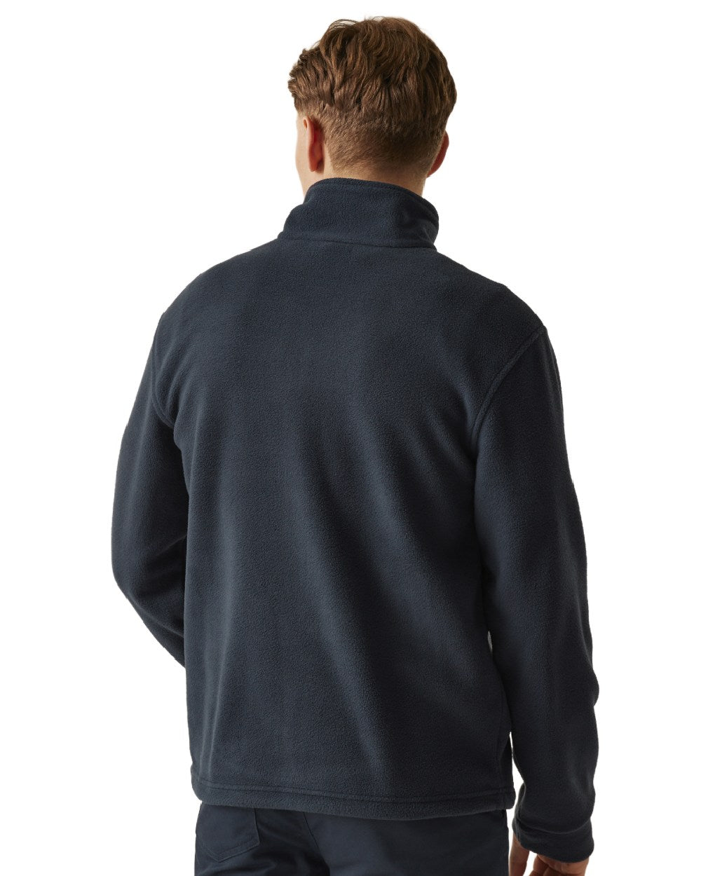 Navy coloured Regatta Mens Thor 300 Full Zip Fleece on white background