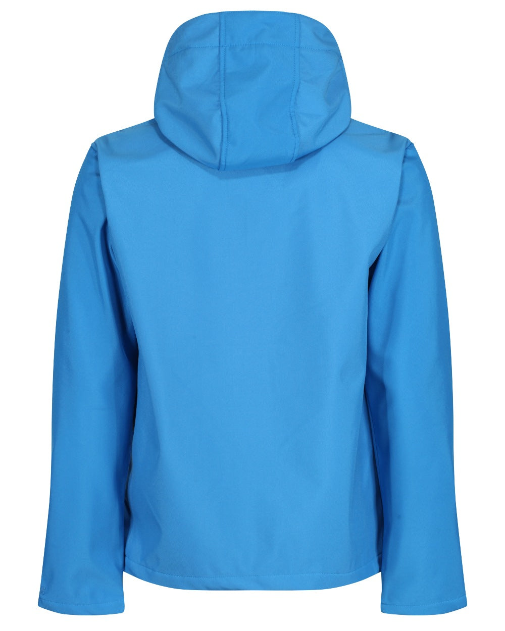 French Blue Navy coloured Regatta Mens Venturer 3 Layer Printable Hooded Softshell Jacket on white background