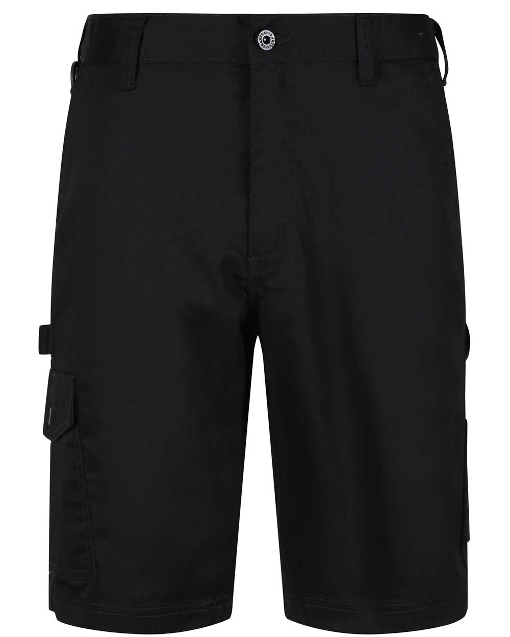 Black coloured Regatta Pro Cargo Shorts on white background