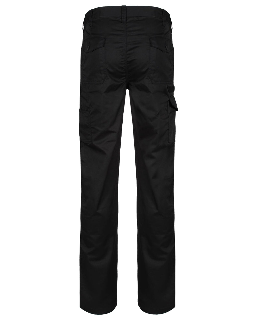 Black coloured Regatta Pro Cargo Trousers on white background