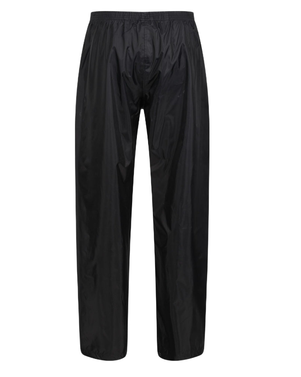 Black Coloured Regatta Pro Stormbreak Waterproof Overtrousers on white background