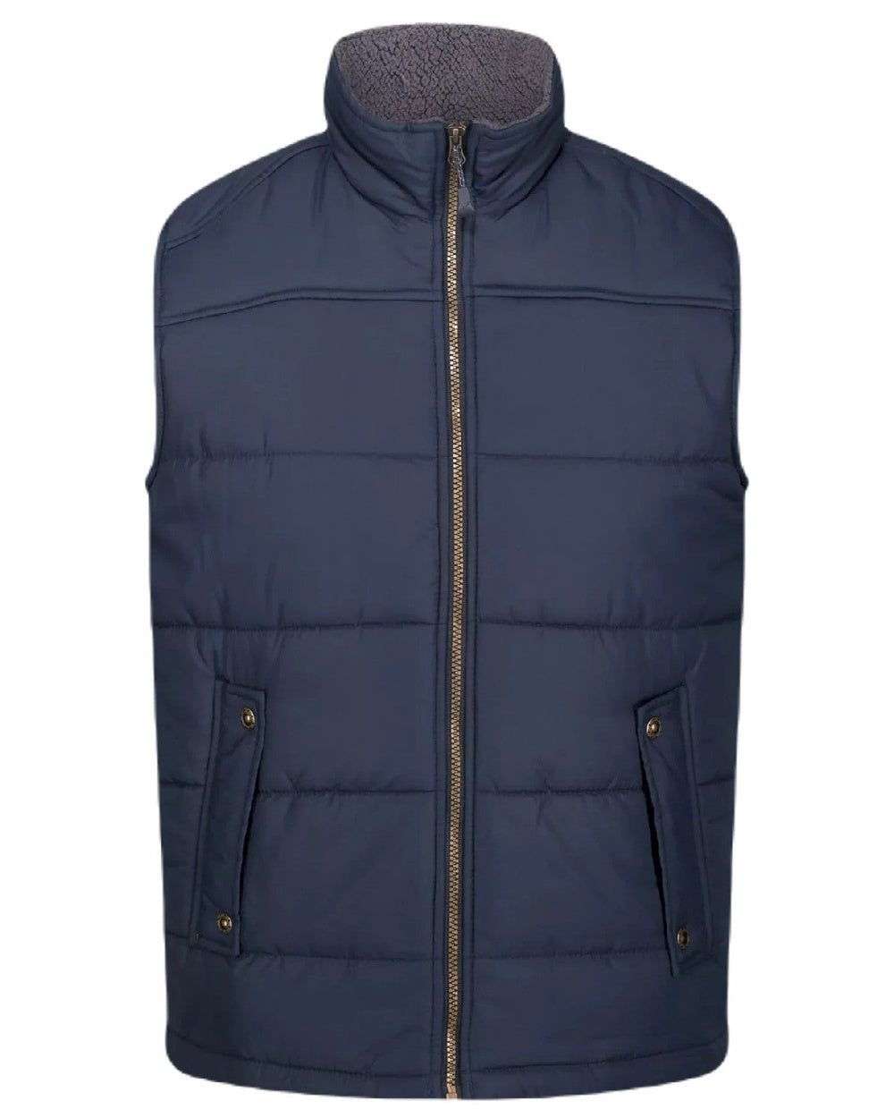 Navy coloured Regatta Professional Altoona Insulated Quilted Gilet on white background