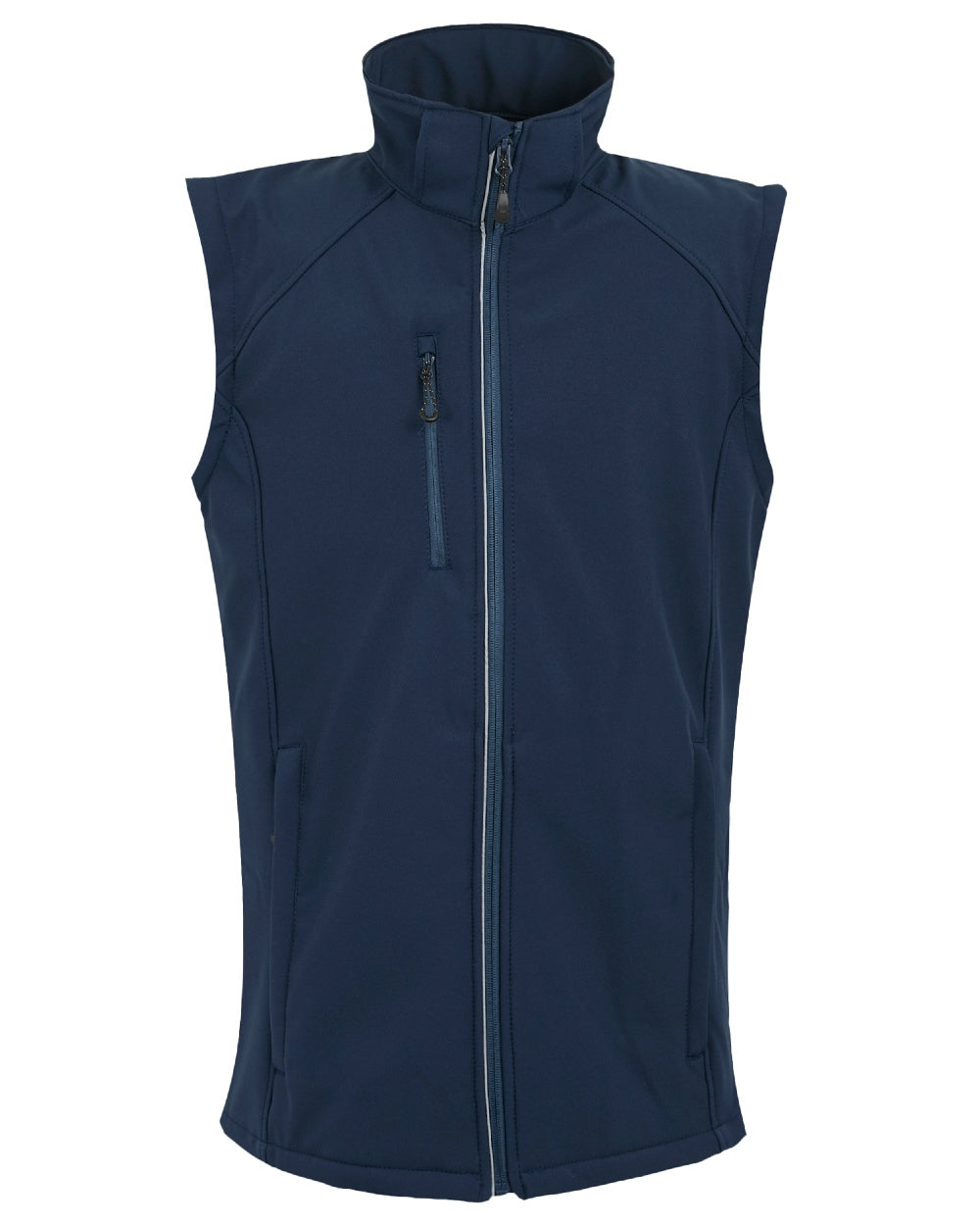 Navy coloured Regatta Professional Mens Erasmus 4 In 1 Softshell Jacket on white background