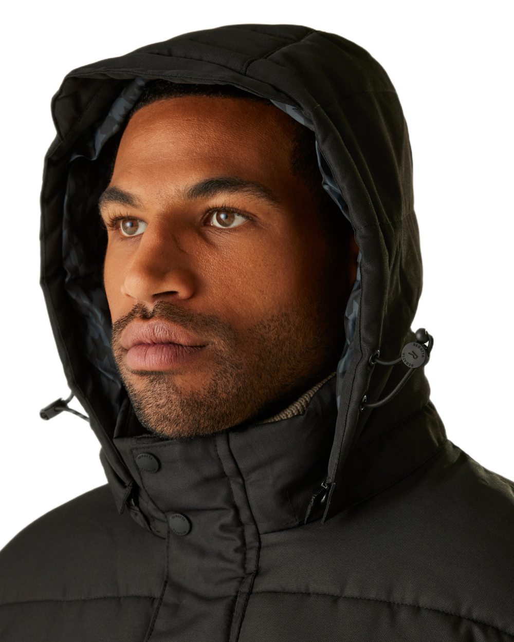 Black coloured Regatta Professional Mens Northdale Insulated Jacket on white background
