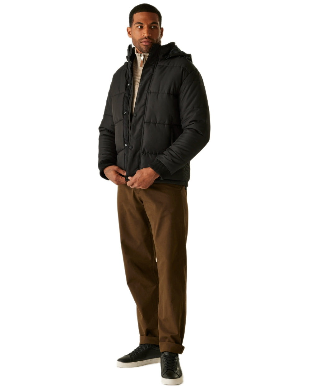 Black coloured Regatta Professional Mens Northdale Insulated Jacket on white background