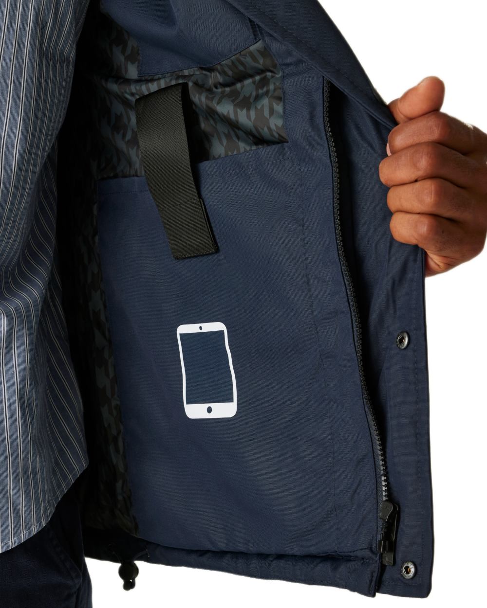 Navy coloured Regatta Professional Mens Northdale Insulated Jacket on white background