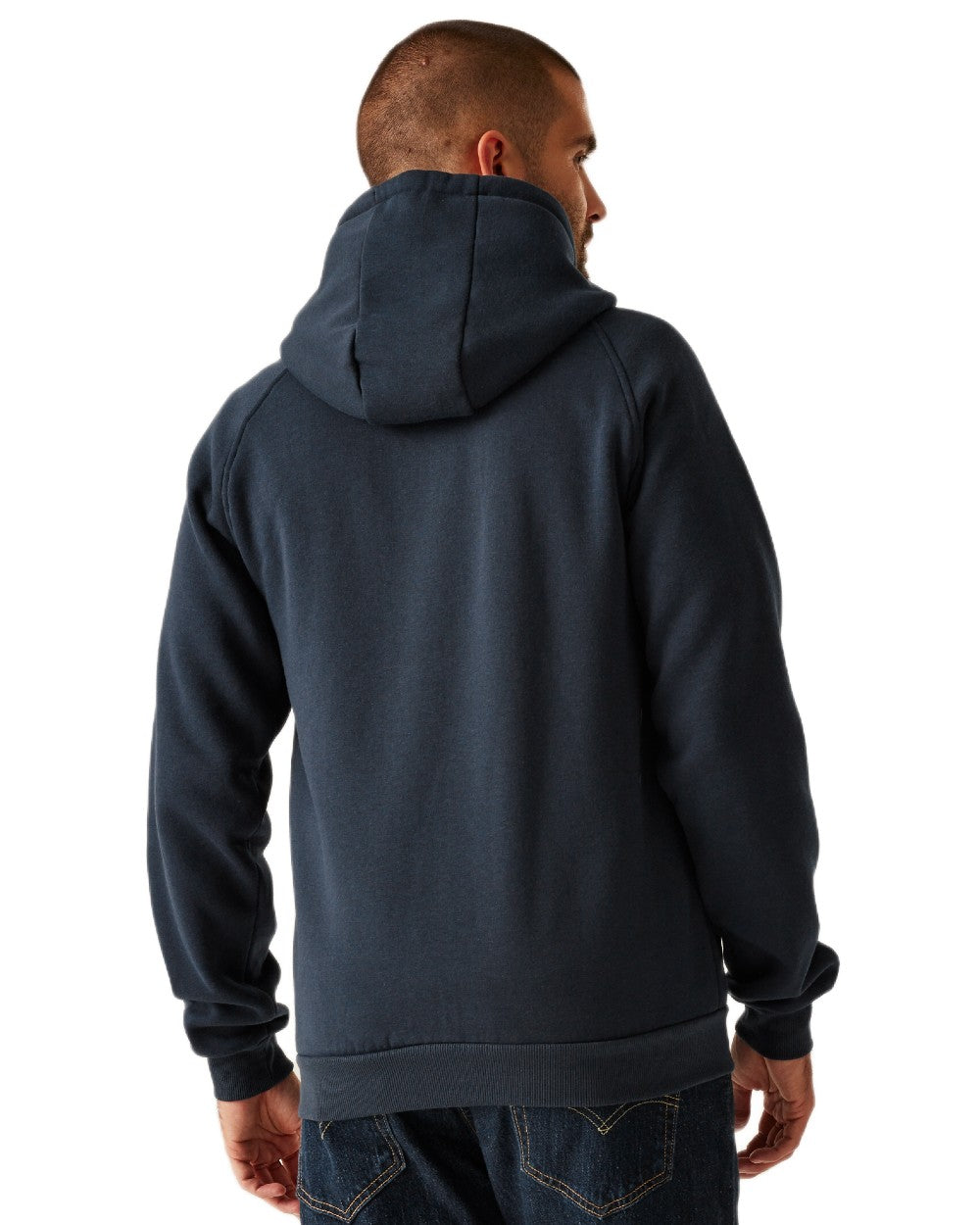 Navy coloured Regatta Professional Mens Pro FZ Hoodie on white background