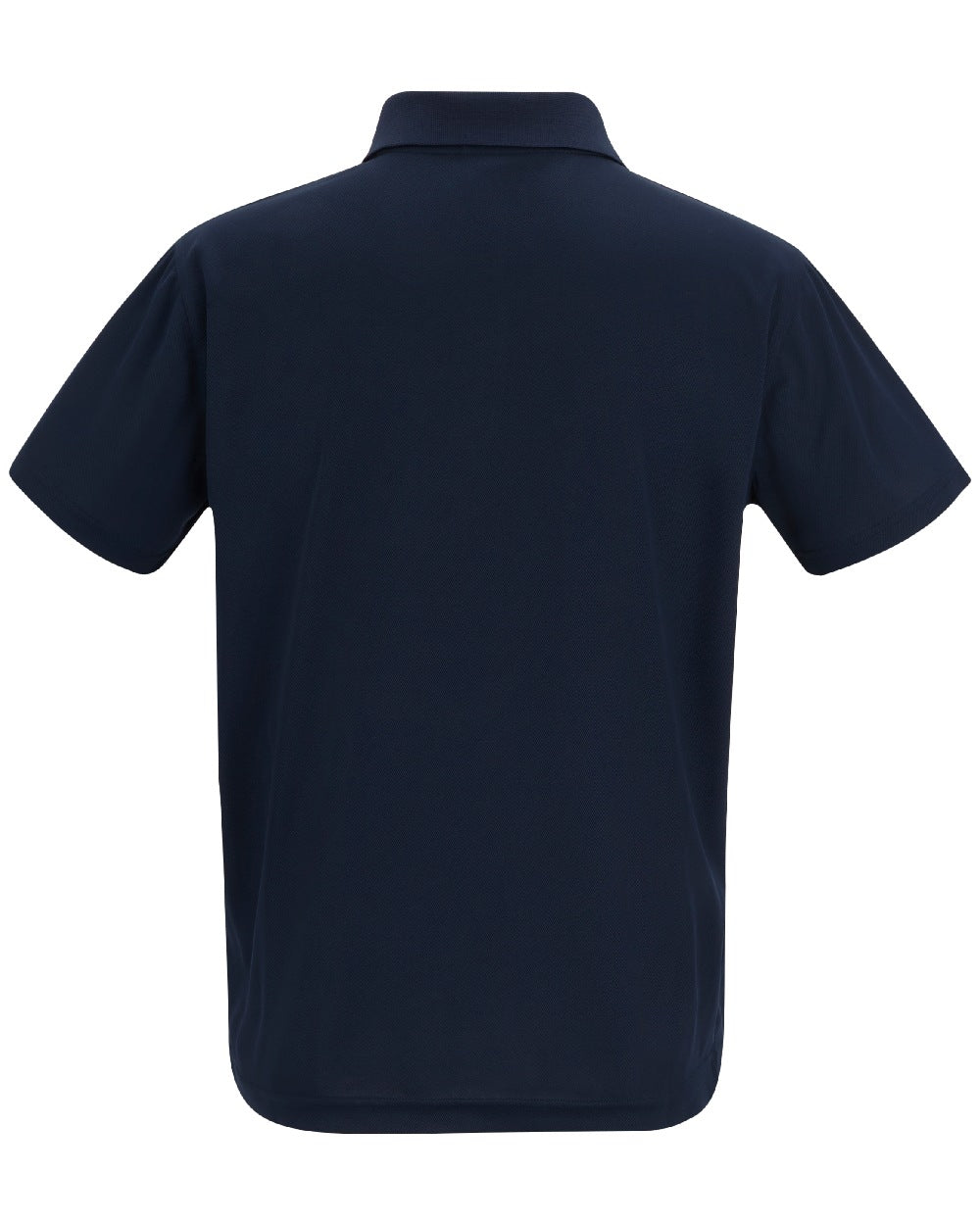 Navy colour Regatta Professional Mens Pro Wicking Pique Polo Shirt on white background