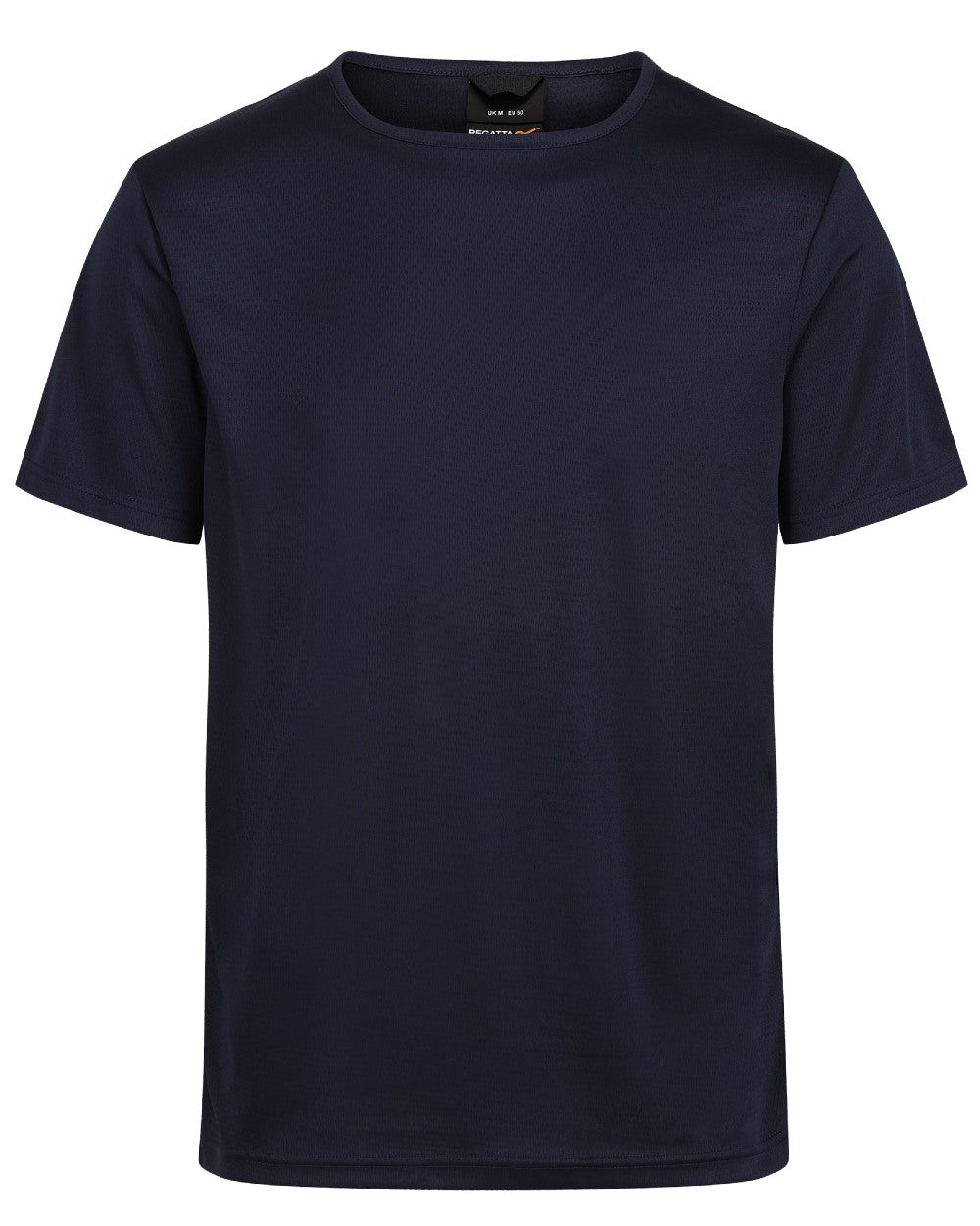 Navy coloured Regatta Professional Mens Pro Wicking T-Shirt on white background