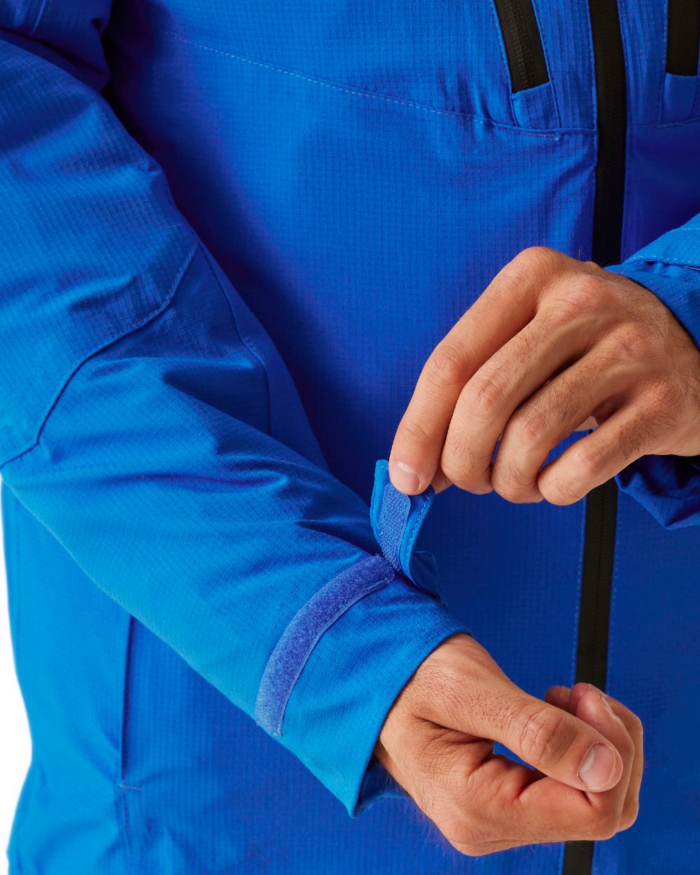 Oxford Blue Black coloured Regatta Professional Mens X-Pro Evader III 3 in 1 Waterproof Insulated Jacket on white background