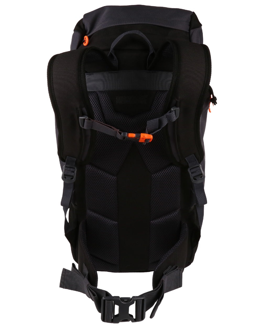 Black Ebony coloured Regatta Professional Ridgetrek 35L Backpack on white background