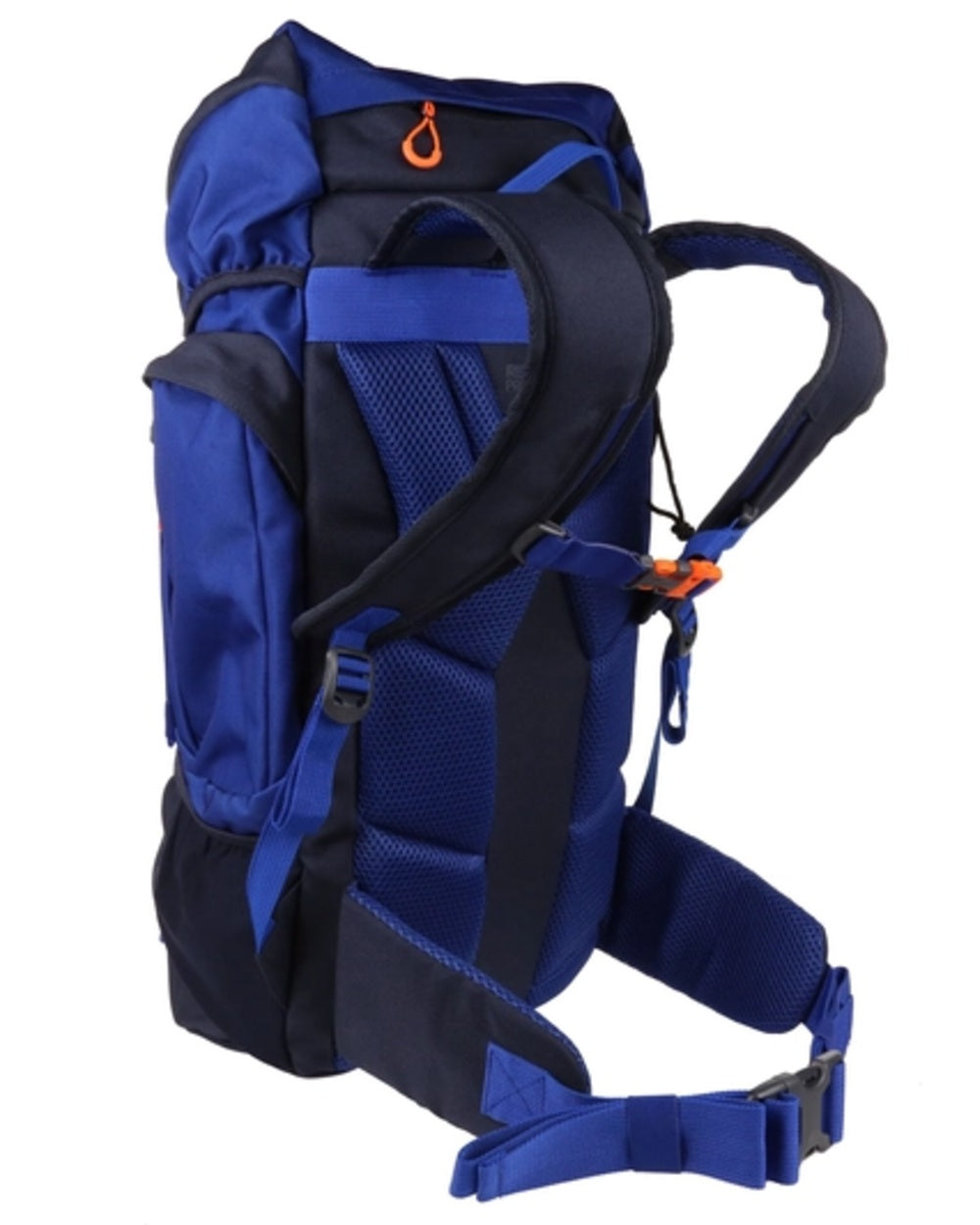 Navy New Royal coloured Regatta Professional Ridgetrek 35L Backpack on white background
