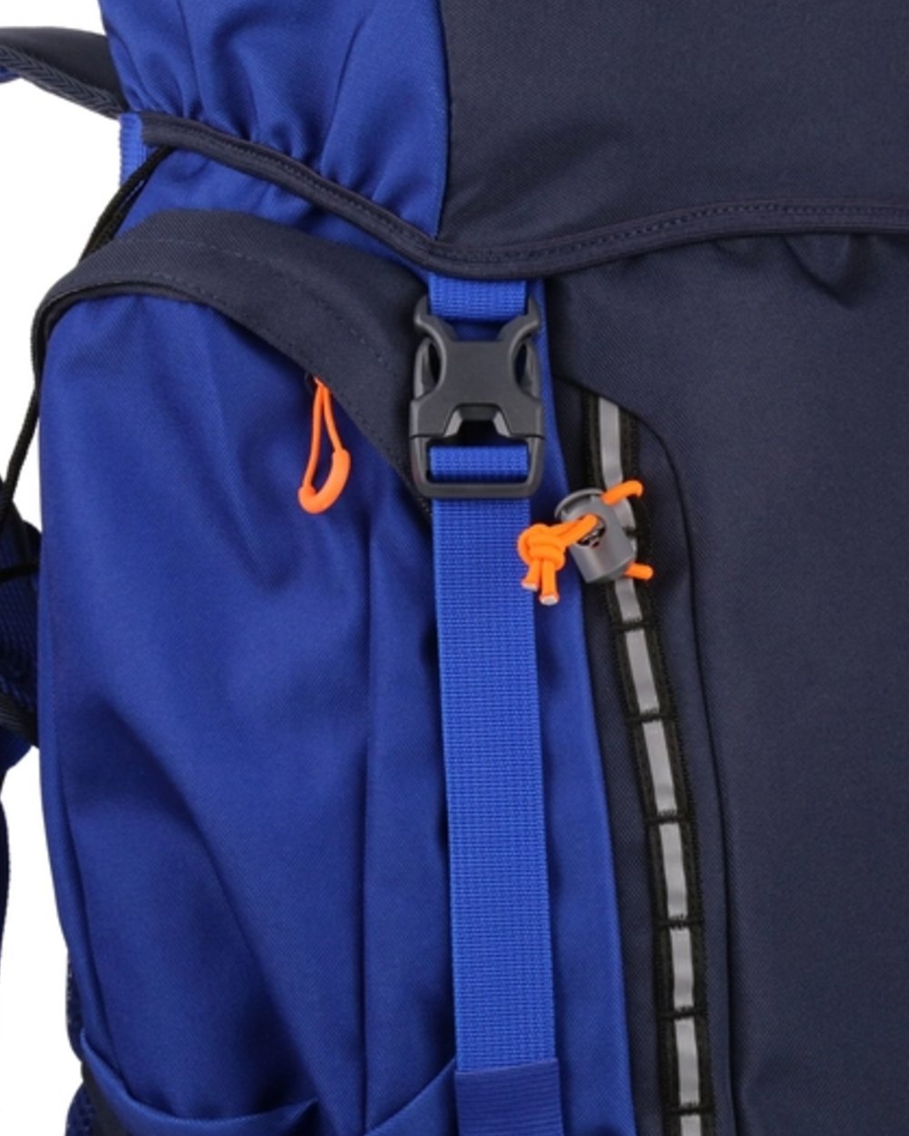 Navy New Royal coloured Regatta Professional Ridgetrek 35L Backpack on white background