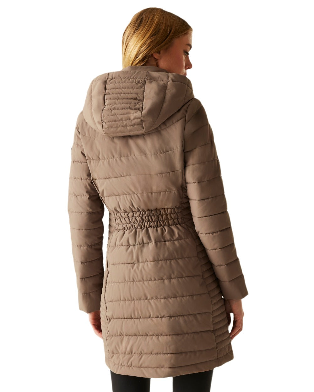 Brown Coloured Regatta Womens Andria Padded Jacket on white background