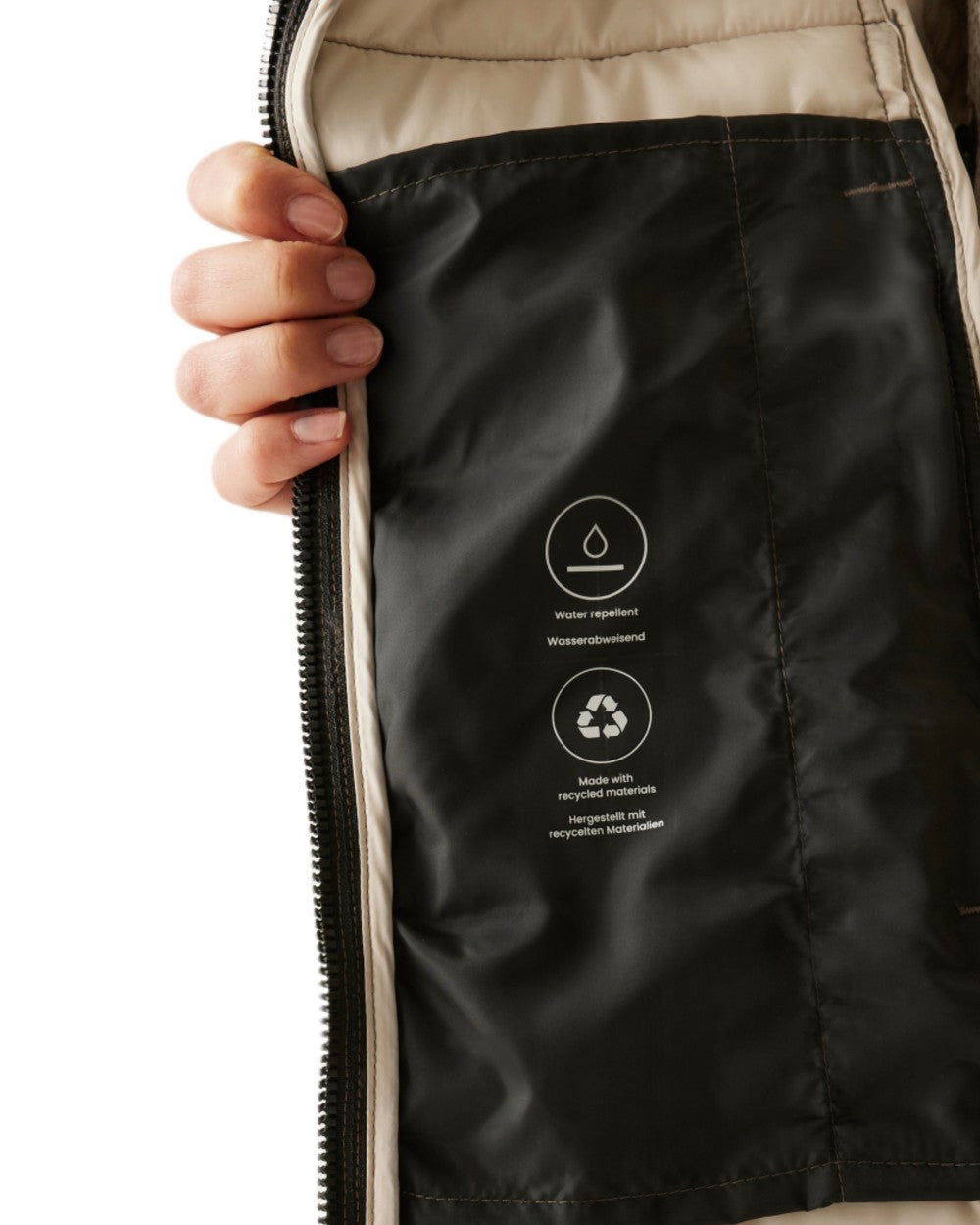 Brown Coloured Regatta Womens Andria Padded Jacket on white background