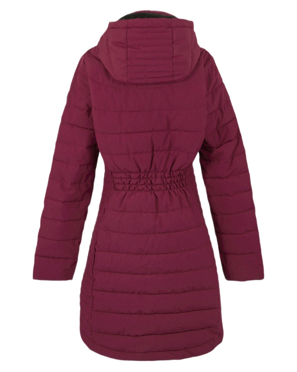 Dark Pimento Coloured Regatta Womens Andria Padded Jacket on white background