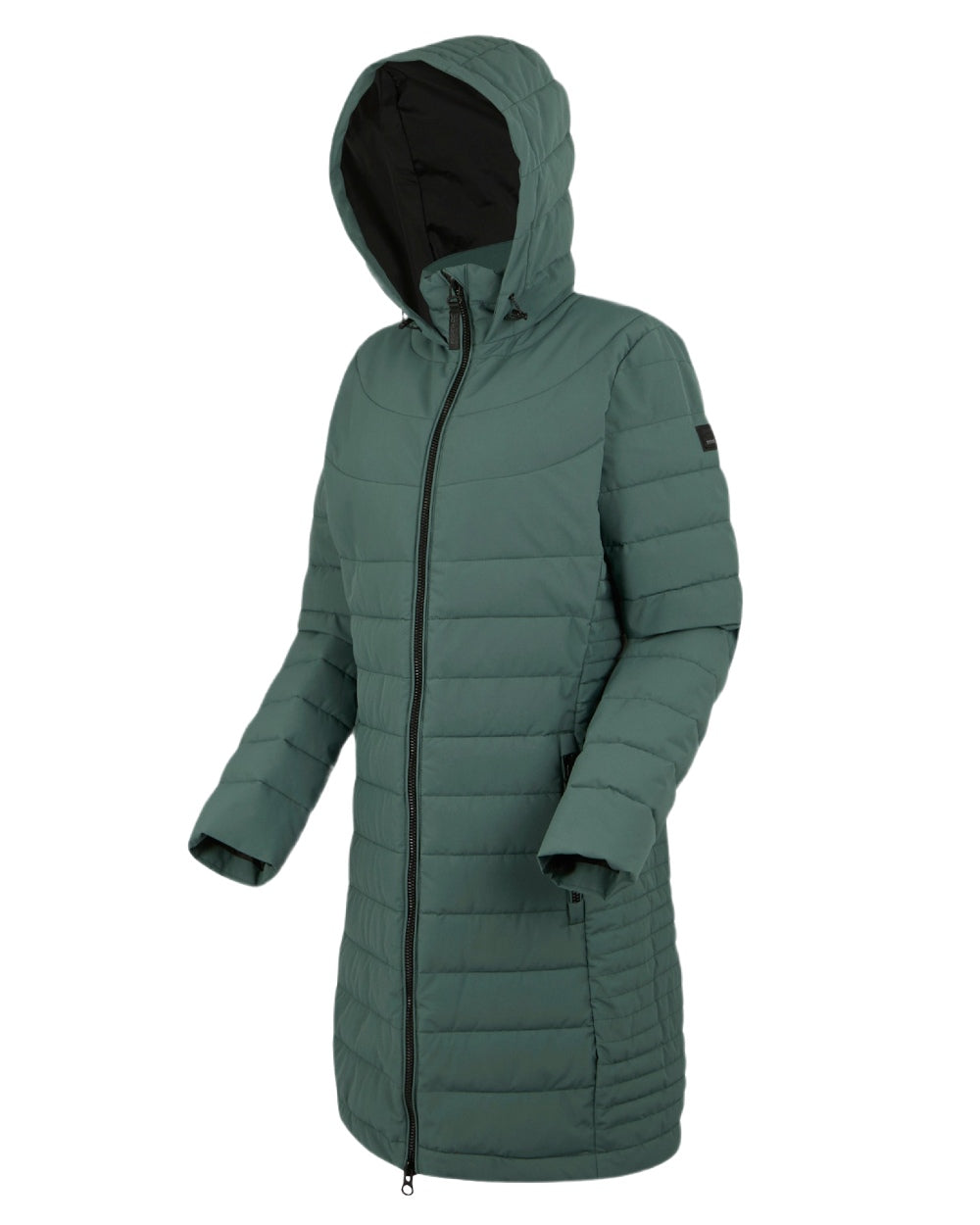 Green Coloured Regatta Womens Andria Padded Jacket on white background