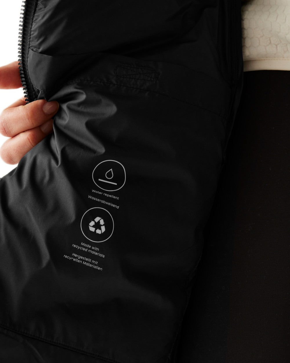 Black Coloured Regatta Womens Anita Quilted Jacket on white background